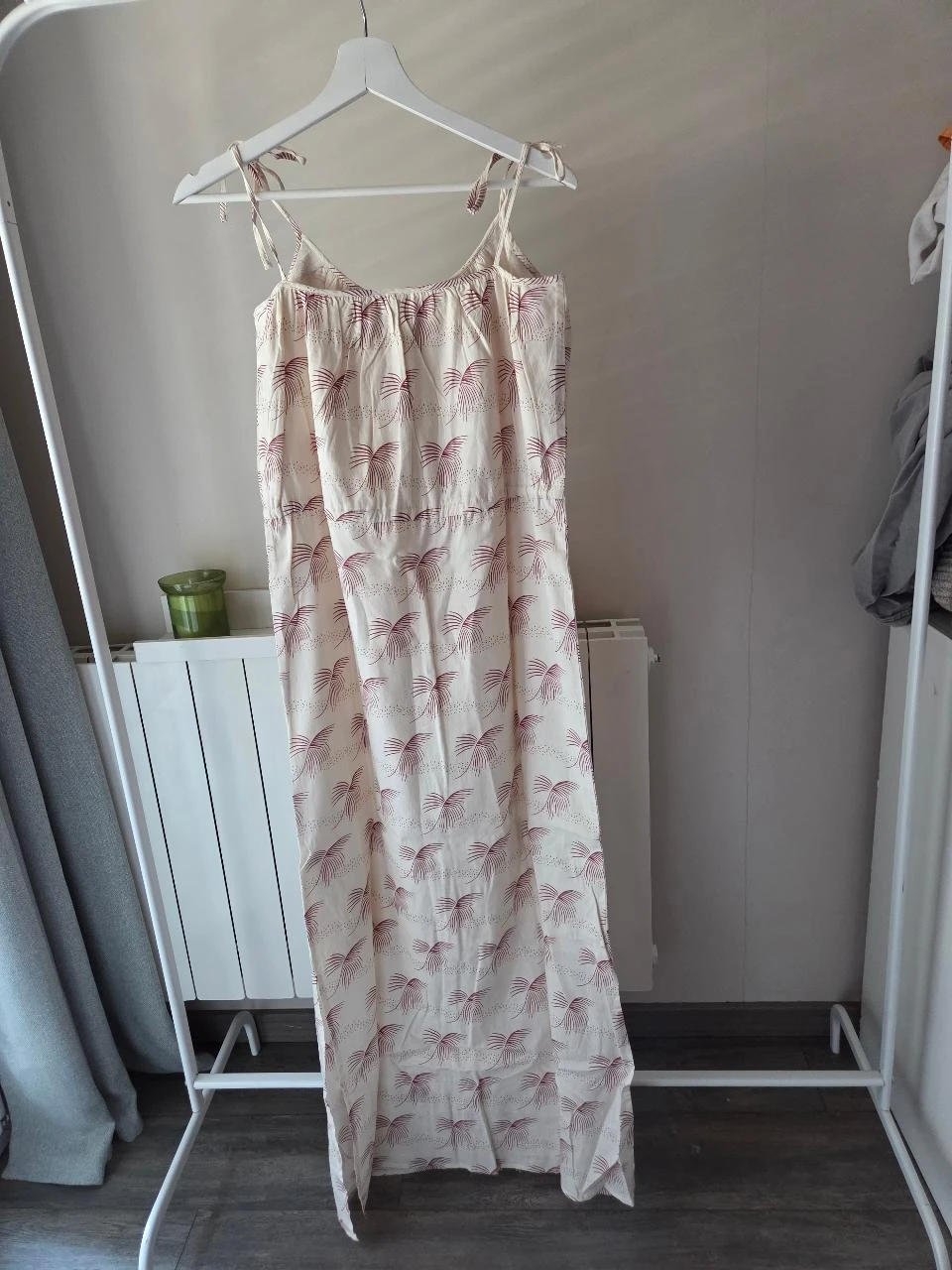Des Petits Hauts Long Cotton Cream Dress Size XS-S new bohemian summer beach vacation – photo 7